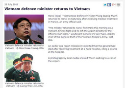 DPA đăng tin cải chính về đại tướng Phùng Quang Thanh