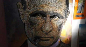 Chân dung Tổng thống Nga từ 5.000 viên đạn