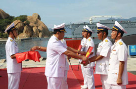 Lễ thượng cờ hai tàu ngầm Hải Phòng và Khánh Hòa