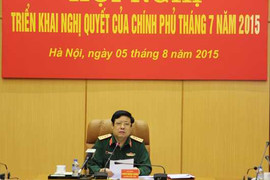Đại tướng Phùng Quang Thanh chủ trì hội nghị Bộ Quốc phòng