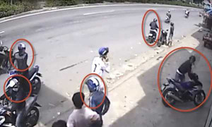 Clip: Đạo tặc tinh vi dàn cảnh cướp xe trắng trợn giữa ban ngày