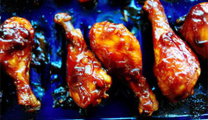 Đùi gà ướp cay nướng vàng ruộm cho ngày mưa hoài không dứt