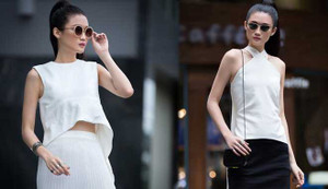 Kha Mỹ Vân nổi bật dạo phố Sài Gòn ngay khi về Việt Nam