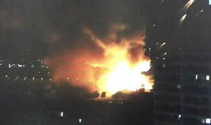 Video: Nổ kinh hoàng tại căn cứ quân sự của Mỹ ở Nhật Bản