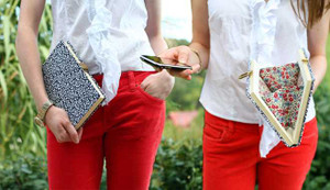 DIY: Clutch hình quyển sách vintage độc đáo