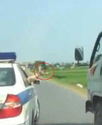 Cảnh sát giao thông nổ súng truy đuổi xe tải như phim hành động