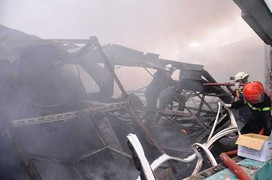 Hàng trăm cảnh sát cứu hỏa trong khu công nghiệp ở TP.HCM