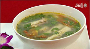 Mát lành cá khoai nấu rau bớp Nam Định