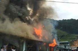 Nhà bốc cháy, thai phụ tử vong thương tâm