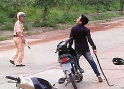 3 thanh niên đánh CSGT rồi cướp xe bỏ trốn