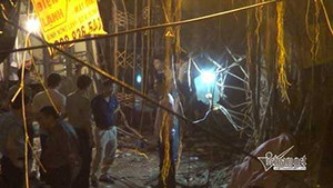 Clip: Nổ lớn tại Hà Nội, một người chết tại chỗ