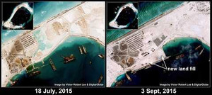 Trung Quốc tiếp tục lấn biển trái phép, thách thức Mỹ