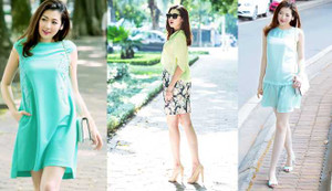 Á hậu Dương Tú Anh xinh đẹp ngọt ngào sành điệu xuống phố