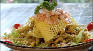 Biến tấu với món salad từ rau muống