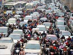 Mệt mỏi vì ùn tắc giao thông