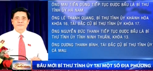 Nhiều Bí thư Tỉnh ủy tái đắc cử nhiệm kỳ mới