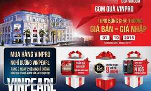 Mua hàng VinPro tặng vé nghỉ dưỡng Vinpearl