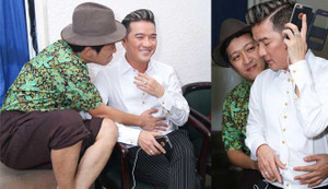 Trường Giang gây sốc khi tình tứ ôm ấp Đàm Vĩnh Hưng