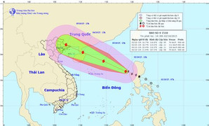 Tin mới nhất đường đi của bão số 4 trên biển Đông