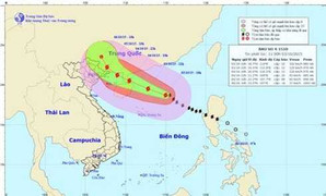 Bão số 4 tiếp tục mạnh thêm, giật cấp 15