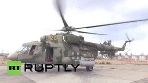 Video: Trực thăng Mil Mi-24 bảo vệ căn cứ không quân Nga ở Syria