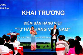 Vinamilk khai trương điểm bán hàng 'Tự hào hàng Việt Nam' tại Nghệ An