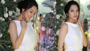 Bảo Anh 'đốn tim' người hâm mộ với vẻ đẹp e ấp bên vườn hồng