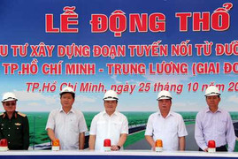 Đầu tư hơn 1.550 tỷ xây đường vào cao tốc TP.HCM - Trung Lương