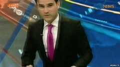 Clip: Động đất kinh hoàng, BTV truyền hình tháo chạy khỏi trường quay