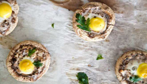 Nấm nhồi trứng cút cho bữa sáng tối giản nhưng đủ chất