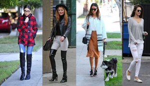 Thời trang dạo phố mùa thu của sao Hollywood