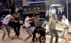 Trưởng công an xã đánh dân tại nhà riêng