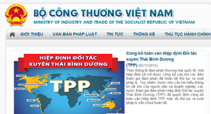 Công bố toàn văn Hiệp định TPP