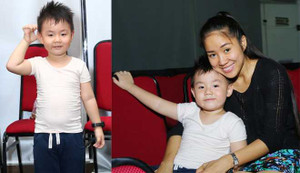 Con trai Lê Phương bất ngờ đến trường quay ủng hộ cho mẹ