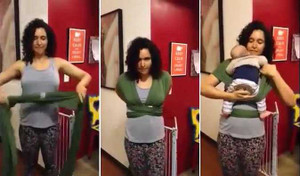 Clip: Mẹo dùng khăn địu con vừa nhanh vừa an toàn