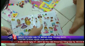 Hiểm họa vô sinh, ung thư từ miếng dán hoạt hình Trung Quốc