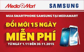 Mua Smartphone Samsung tại MediaMart – Đổi trả miễn phí 15 ngày