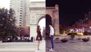 Cặp đôi yêu xa 'giữ lửa' bằng bộ ảnh song song