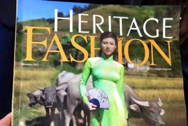 Áo dài Việt in họa tiết chùa Myanmar bị chỉ trích