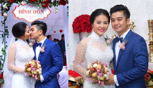 Những khoảnh khắc đáng nhớ trong lễ đính hôn của Vân Trang