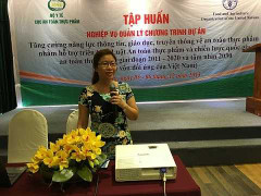 Tập huấn về truyền thông trong lĩnh vực an toàn thực phẩm