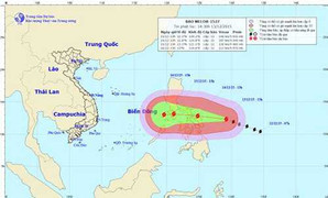 Xuất hiện cơn bão siêu mạnh gần Biển Đông