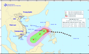Bão Melor giật cấp 15 - 16, dự báo đêm nay vào Biển Đông