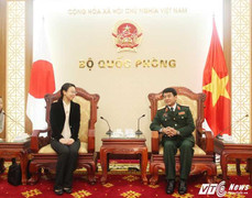 Thượng tướng Võ Văn Tuấn tiếp Trưởng ban Tác chiến Quốc tế Nhật Bản