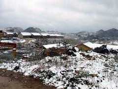 Clip: Tuyết rơi tại Đồng Văn