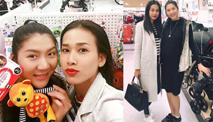 Sau tin đồn ly hôn, Ngọc Quyên vui vẻ dạo phố cùng bạn gái Bằng Kiều