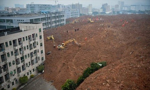 Lở đất kinh hoàng ở Thâm Quyến: Đưa 30 chó nghiệp vụ tìm người mất tích