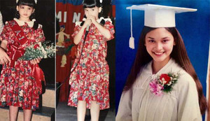 'Phát sốt' trước hình ảnh thời thơ ấu của tân Hoa hậu hoàn vũ 2015