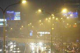 Sương mù lạ ở Hà Nội