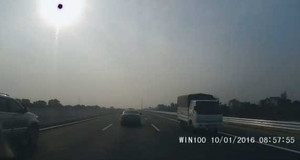 Lộ diện xe tải liều lĩnh đi ngược chiều trên cao tốc Hà Nội - Hải Phòng